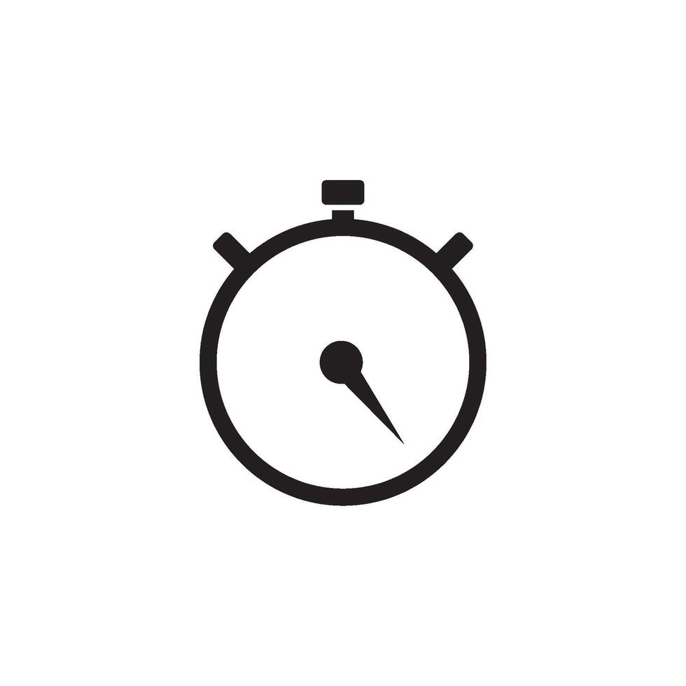 reloj detener icono vector diseño modelo