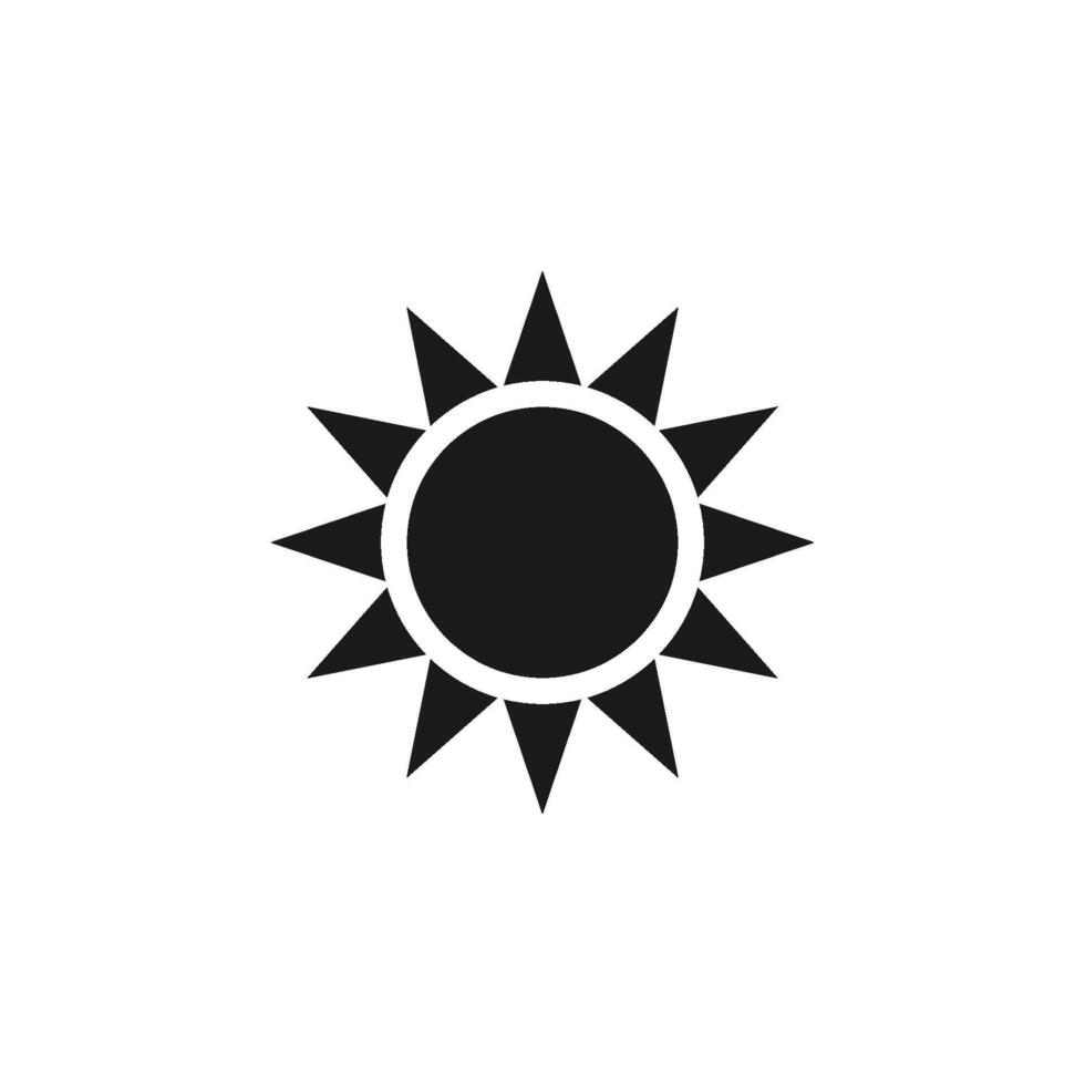 sun icon vector design template