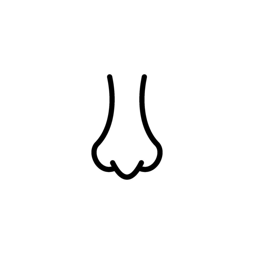 nariz icono vector diseño modelo sencillo