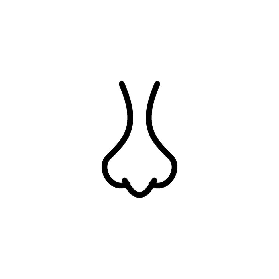 nose icon vector design template simple