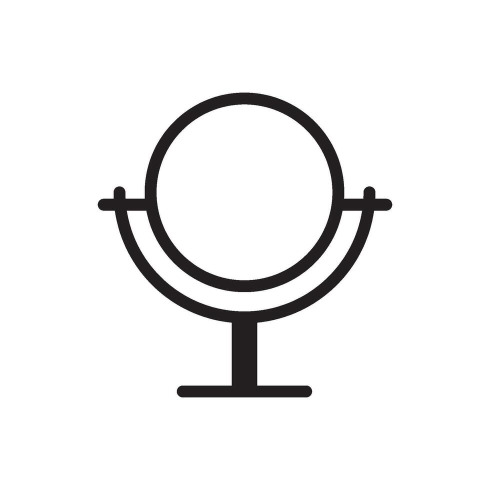 mirror icon vector design template