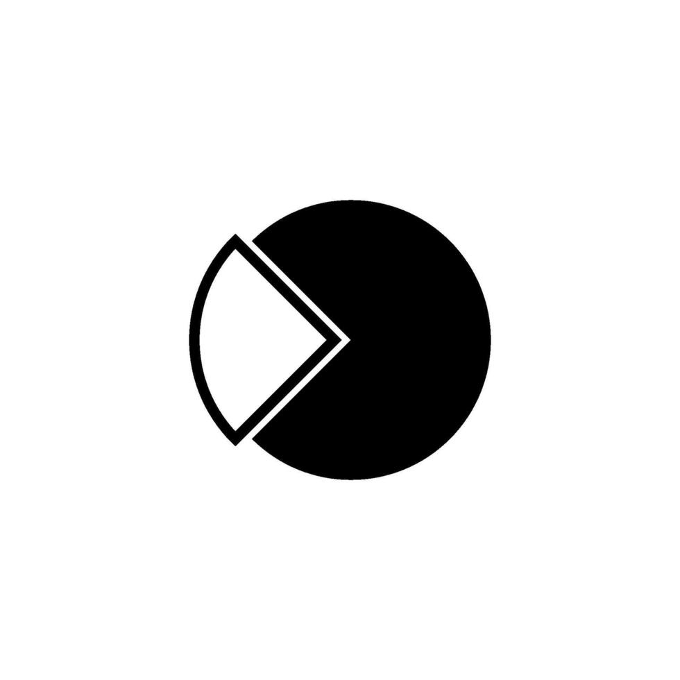 pie chart icon vector design template