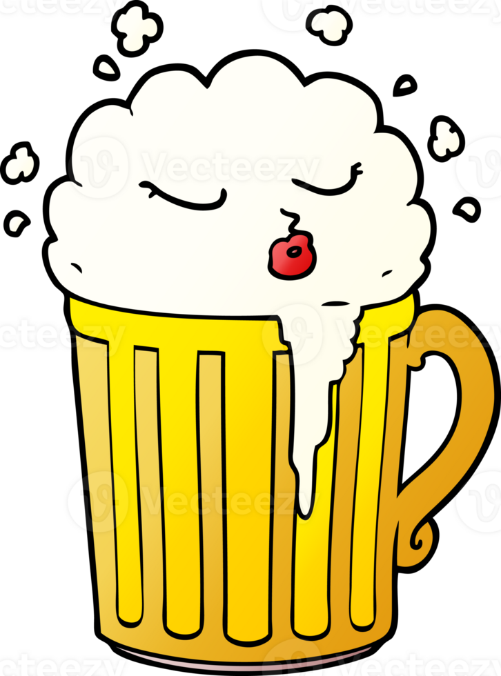 Cartoon-Becher Bier png