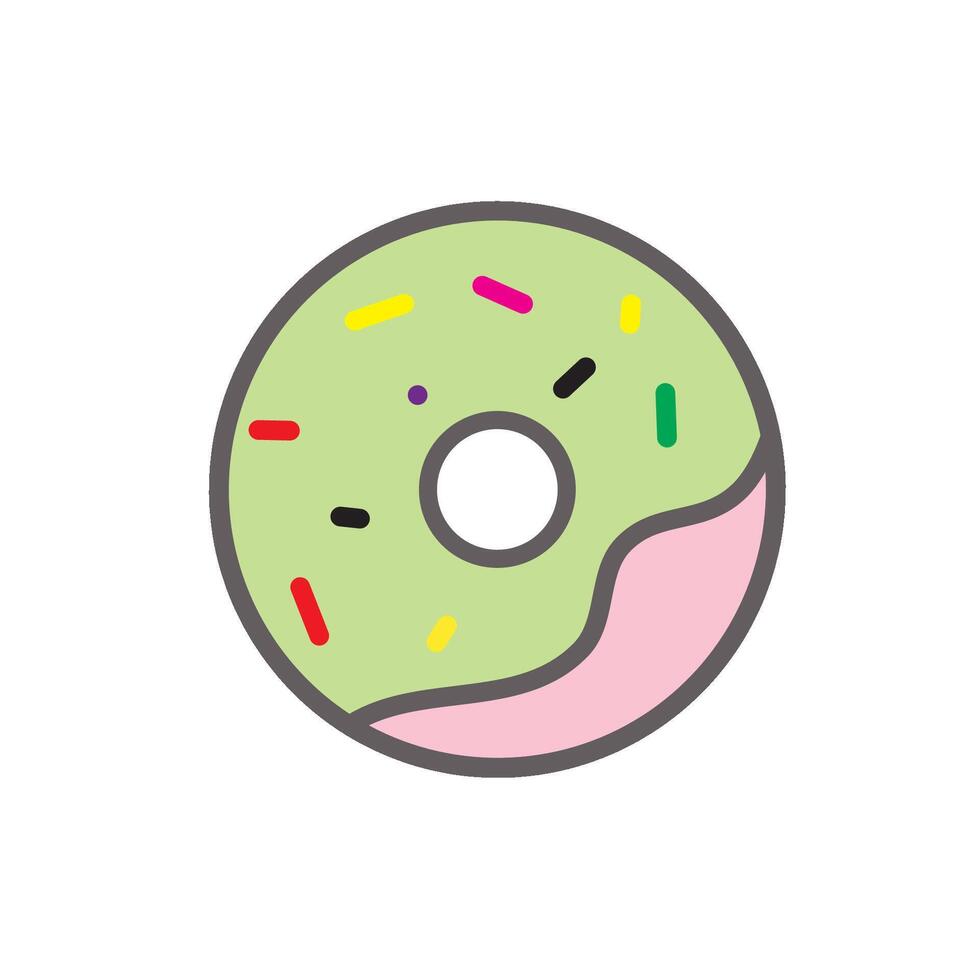 rosquillas icono vector diseño plantillas sencillo