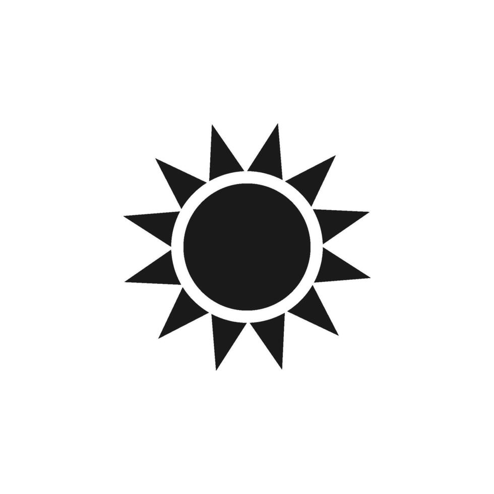 sun icon vector design template