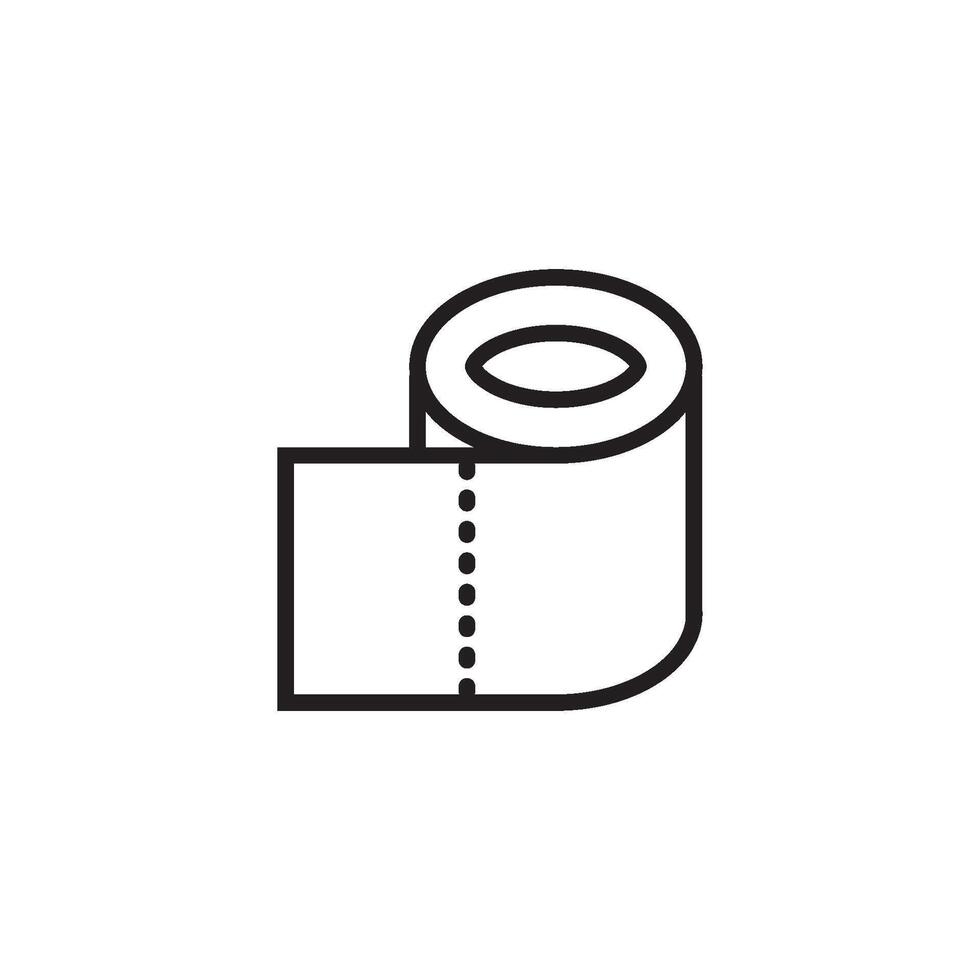 toilet tissue icon vector design templates