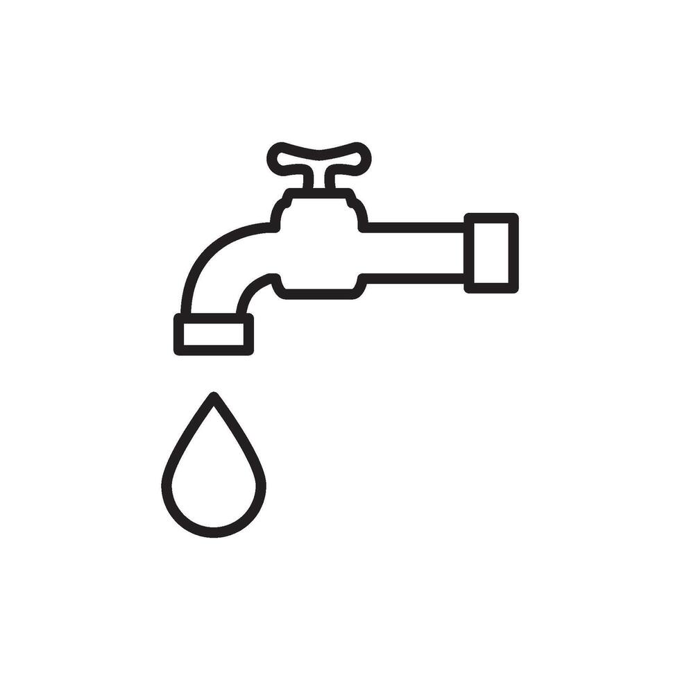 agua grifo icono vector diseño plantillas