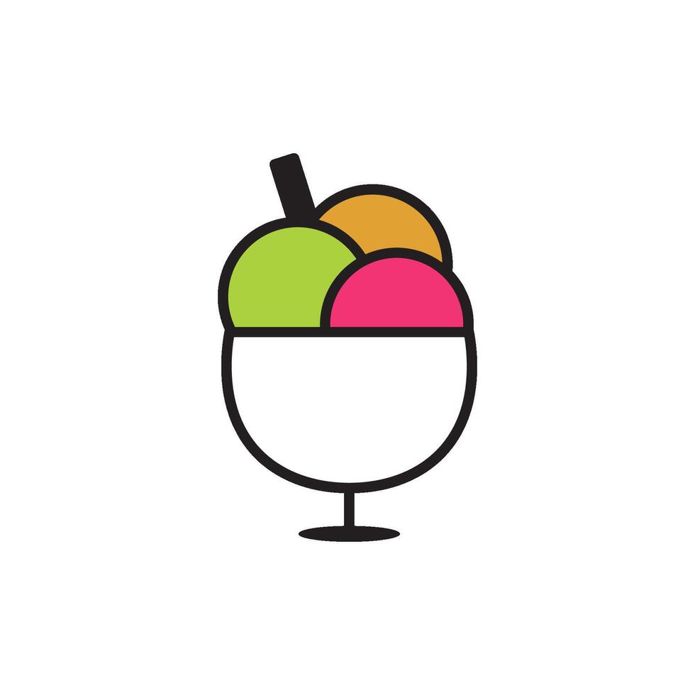 ice cream icon design vector templates