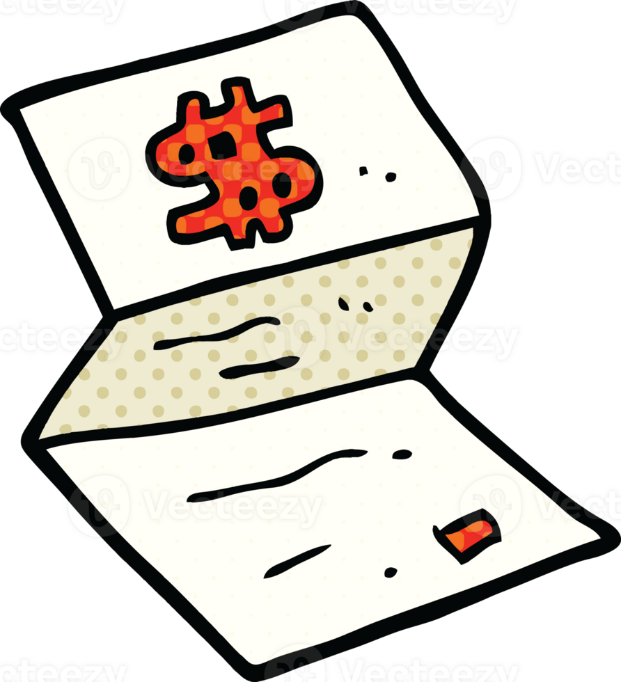 comic book style cartoon legal money letter png