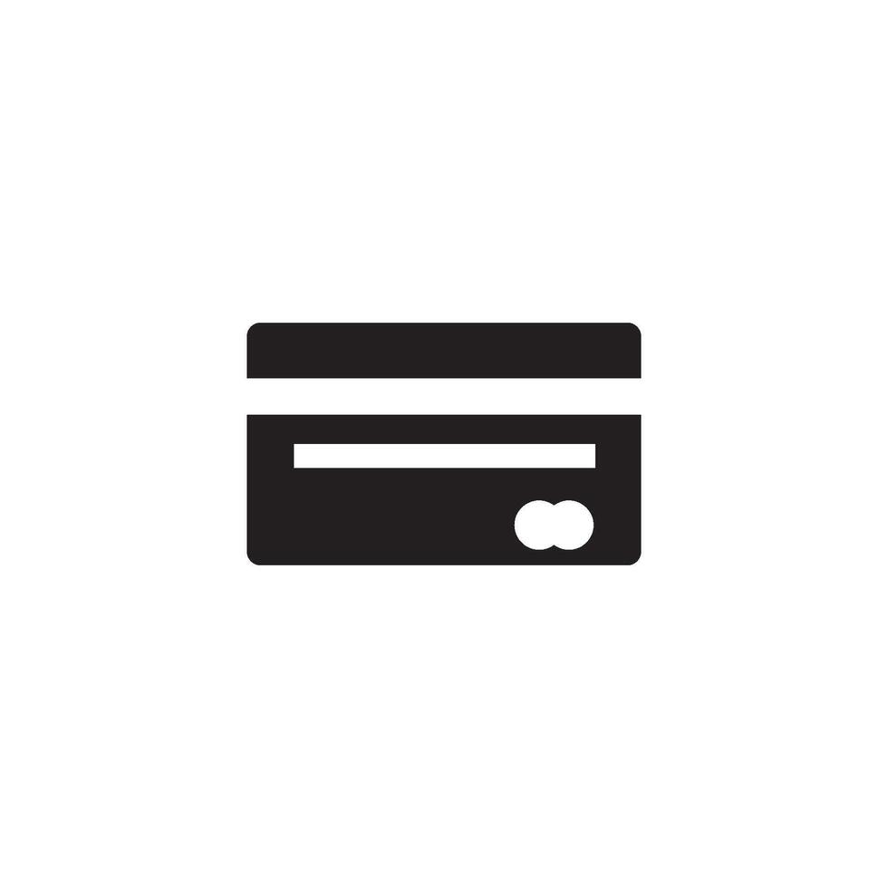 crédito tarjeta icono vector diseño modelo