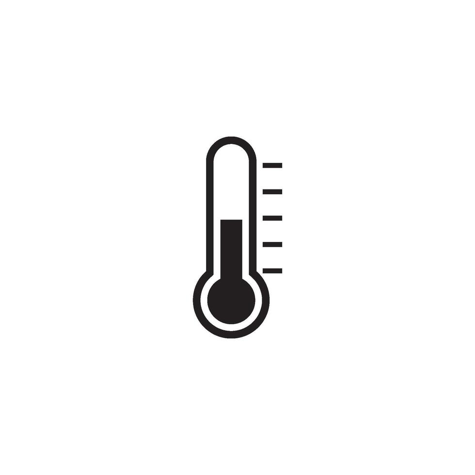 Thermometer Icon Vector Design Template