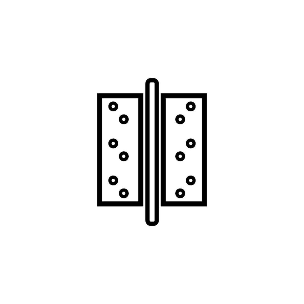 puerta bisagra icono vector diseño plantillas