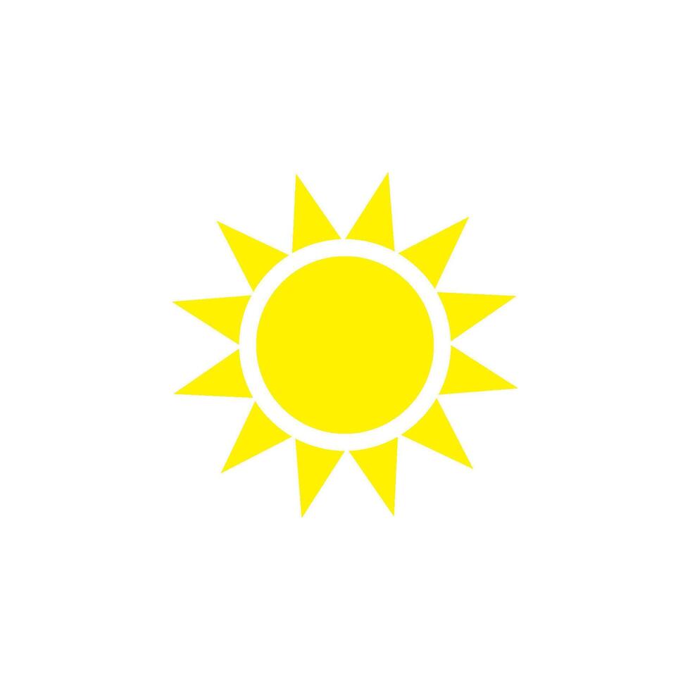 sun icon vector design template