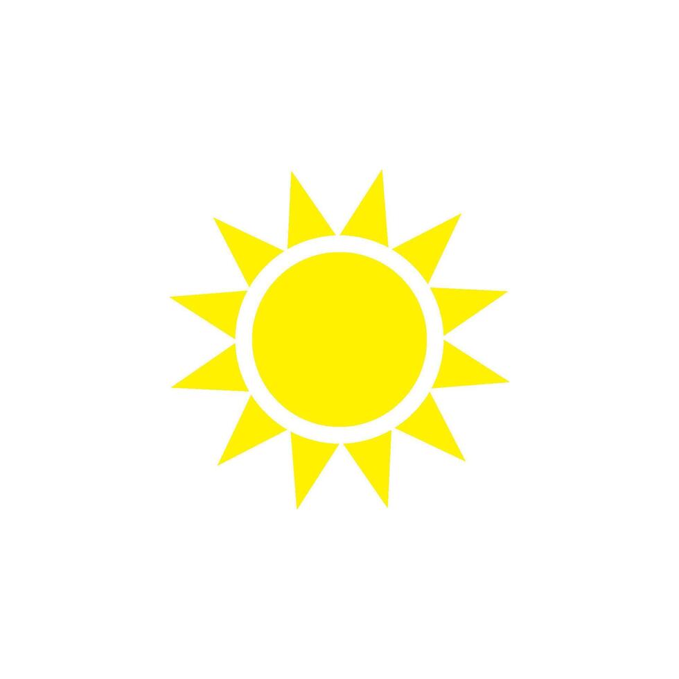 sun icon vector design template