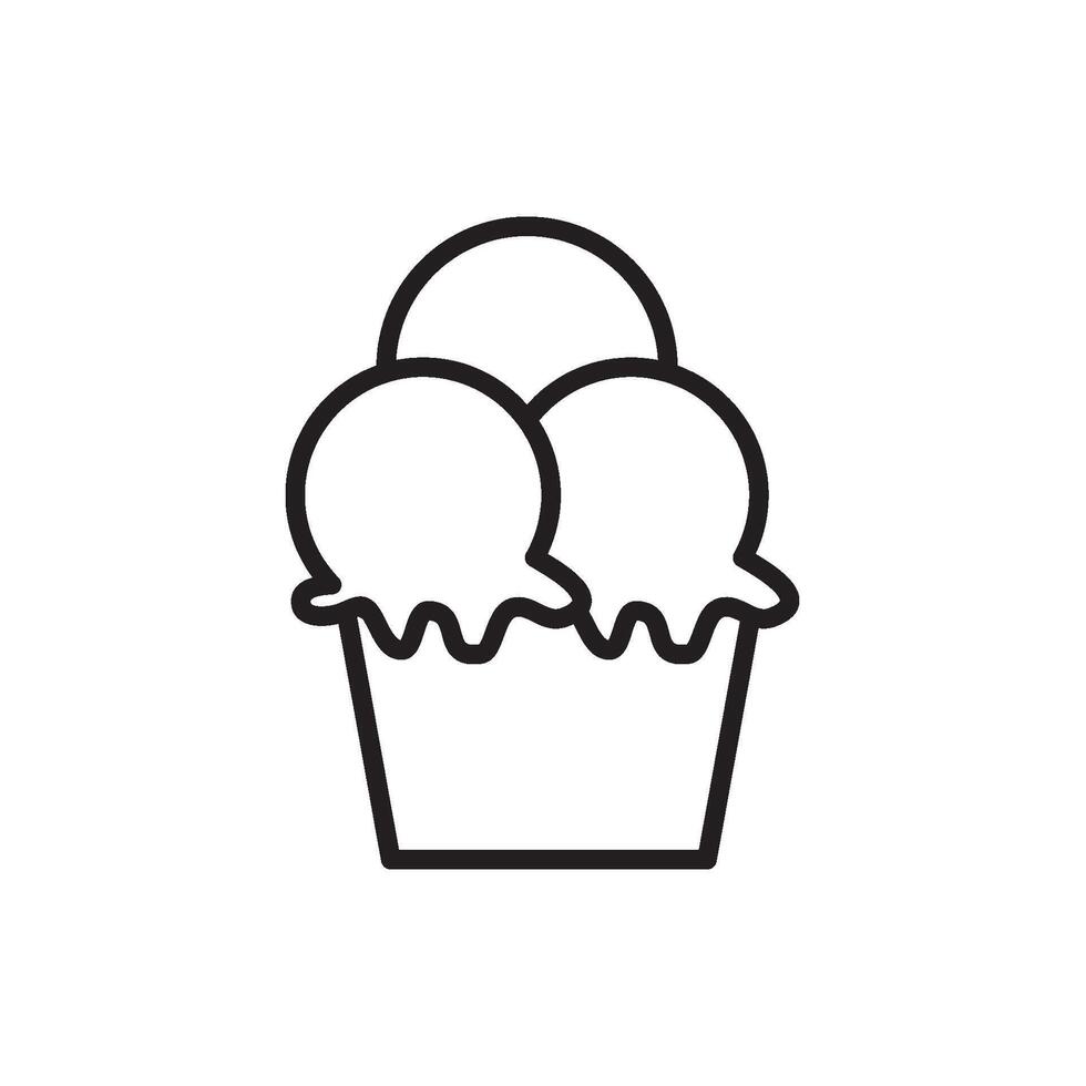 ice cream icon design vector templates