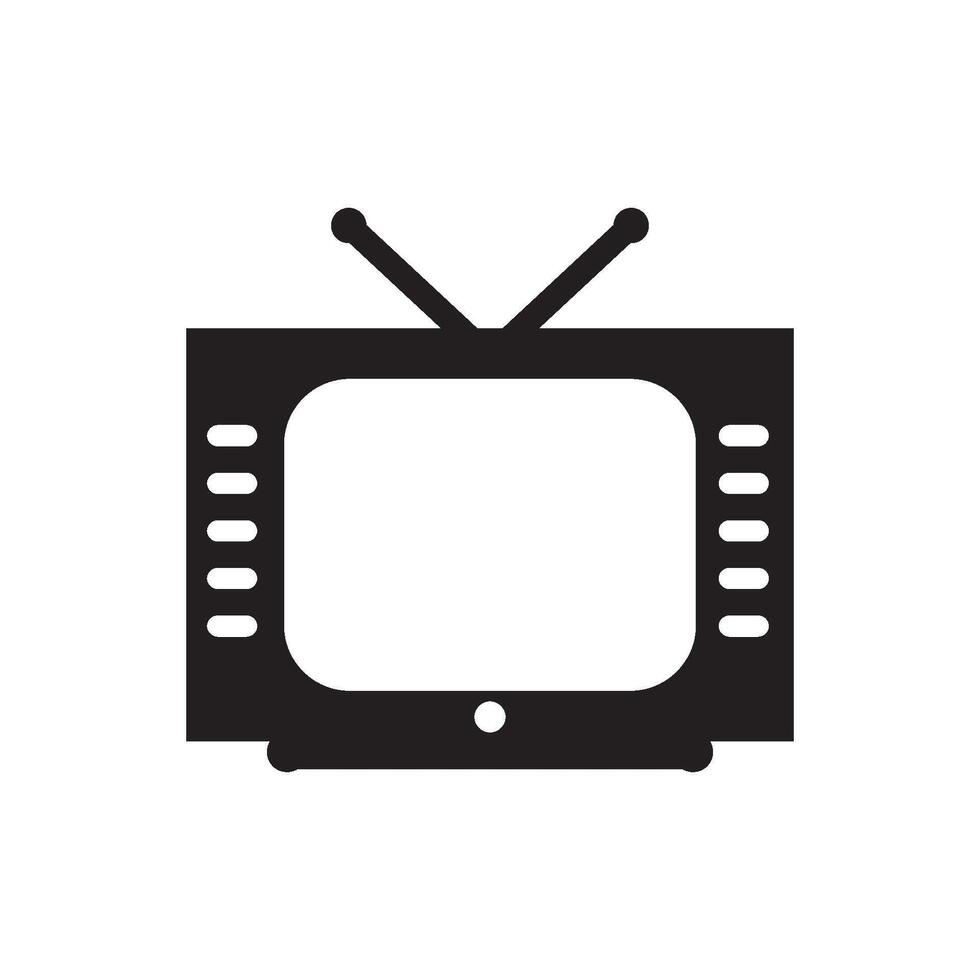 televisión icono vector diseño plantillas