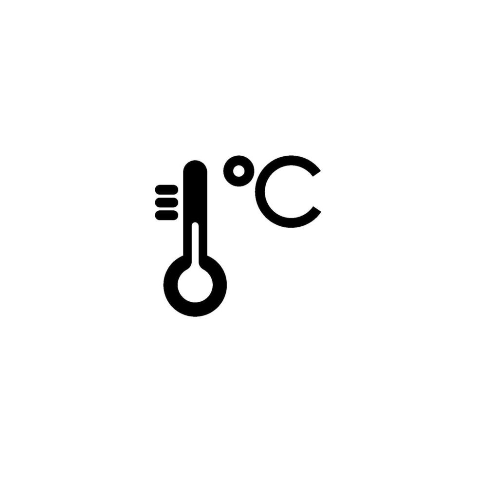 degrees Celsius icon vector design templates white on background