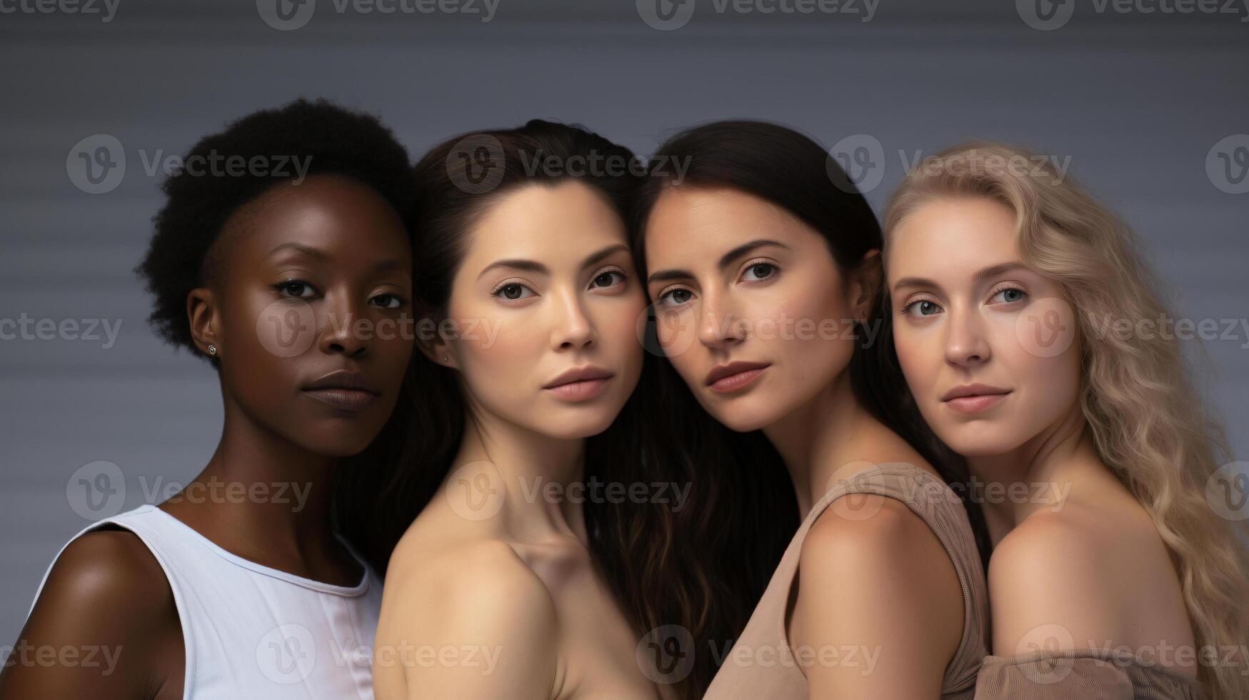 AI generated Diverse Women Embracing Beauty and Unity photo