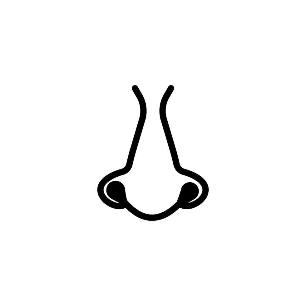 nose icon vector design template simple