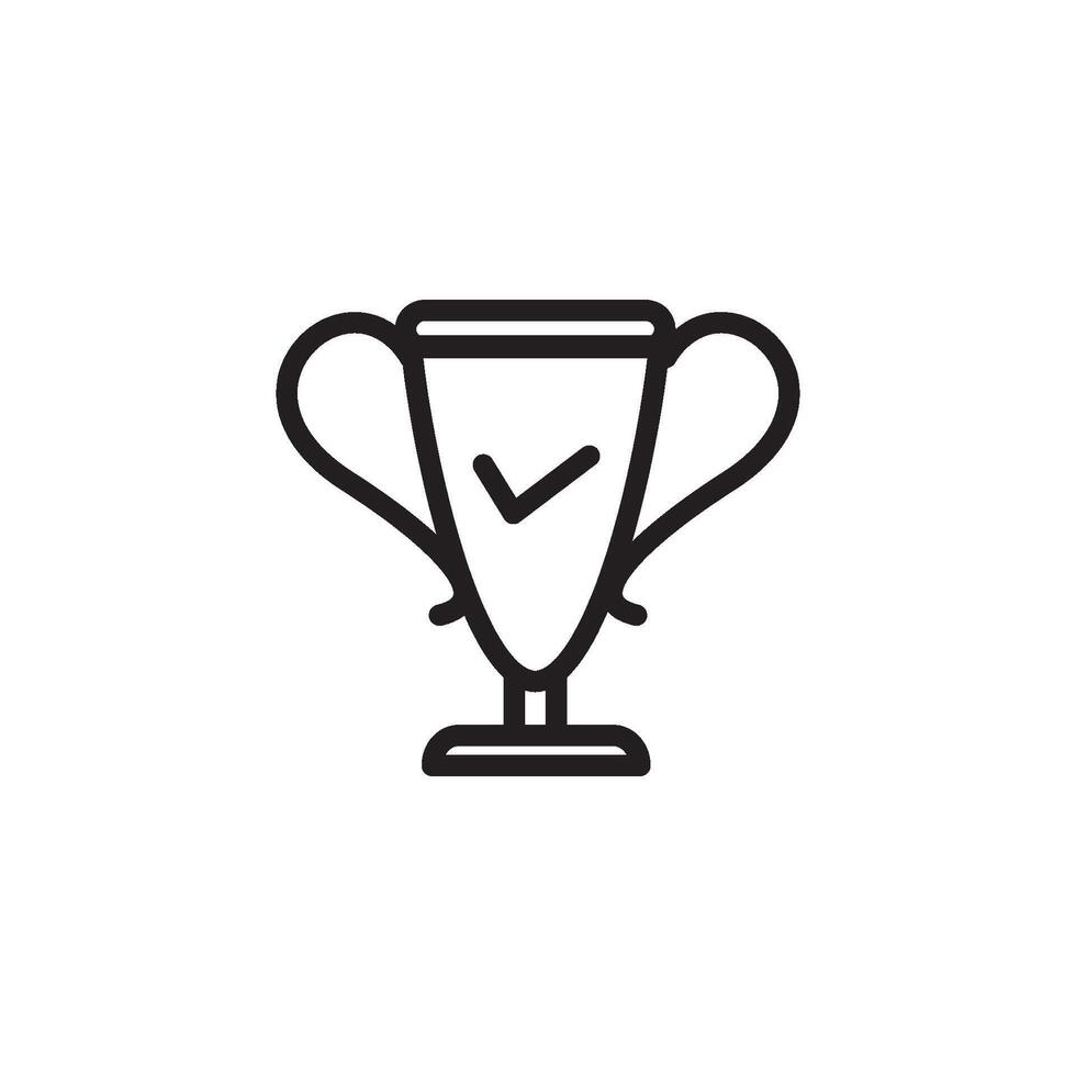 trophy  icon vector design template