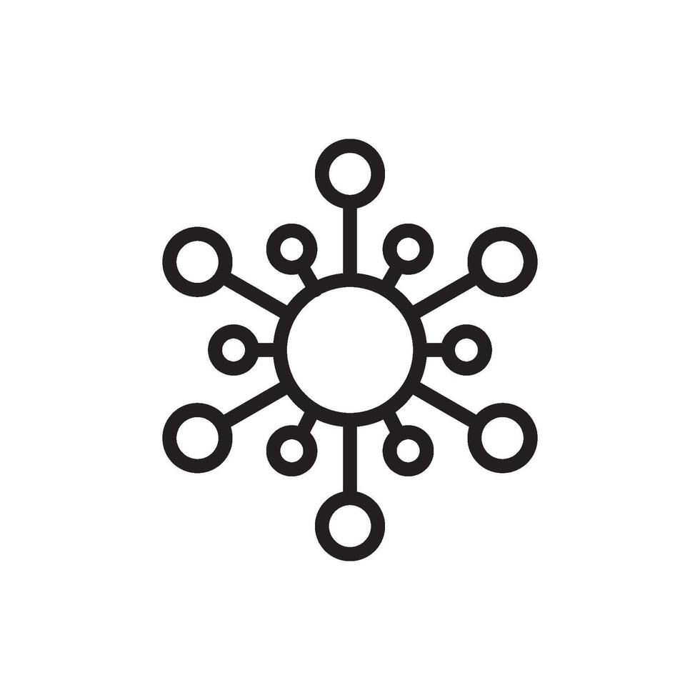 molecule icon vector design template