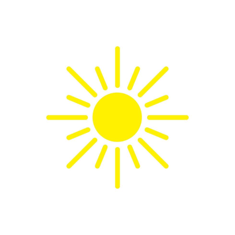 sun icon vector design template