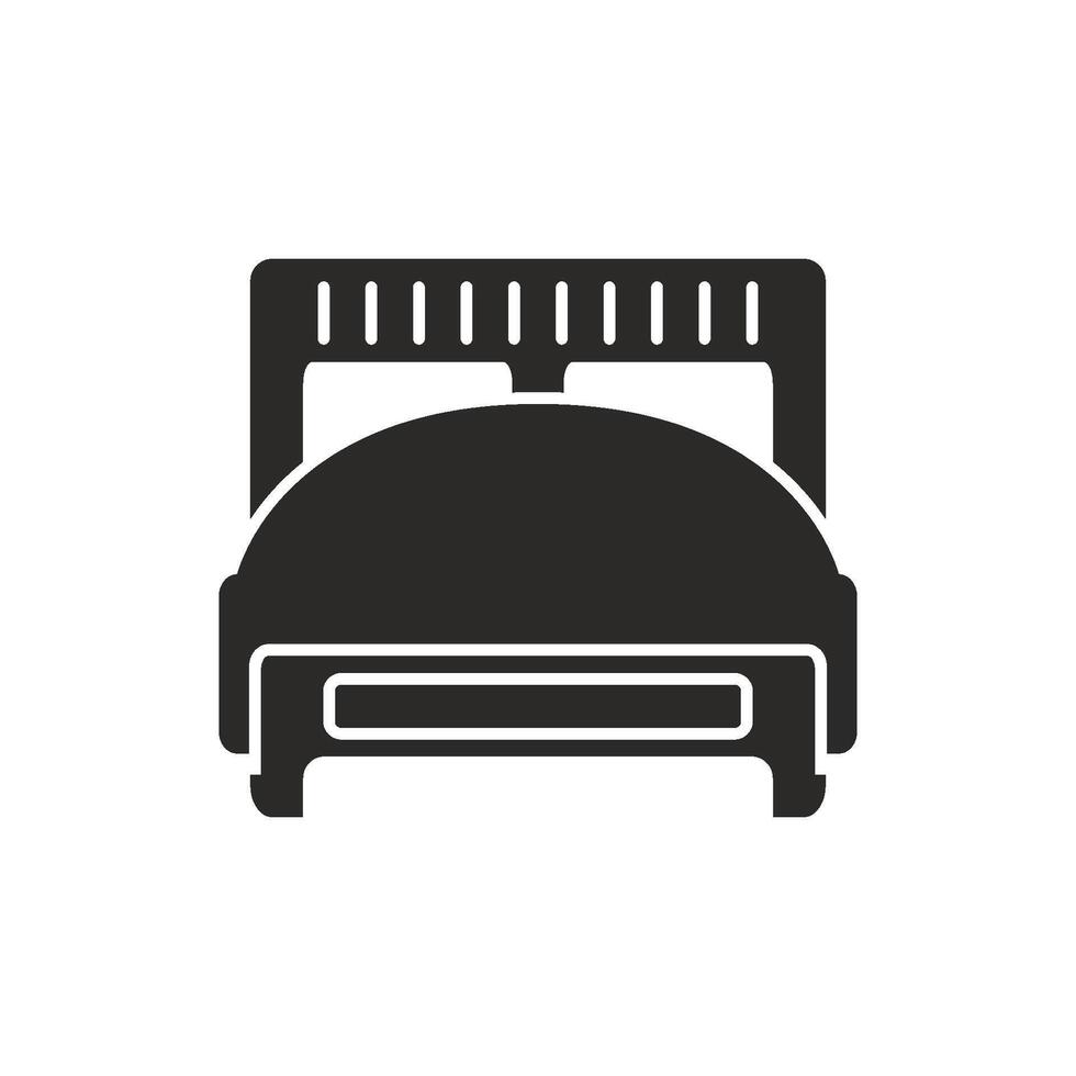 double bed  icon vector design template