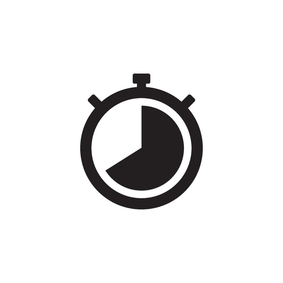 reloj detener icono vector diseño modelo