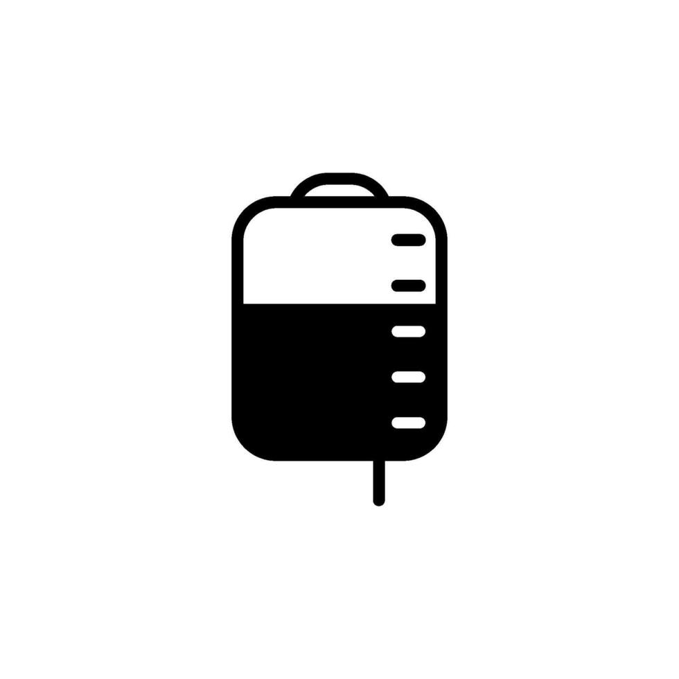 Medical infuse blood bag icon vector design template