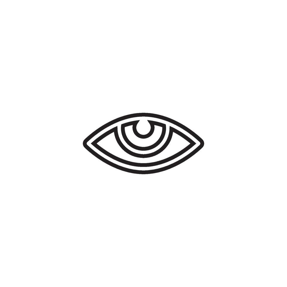 eye icon vector design template