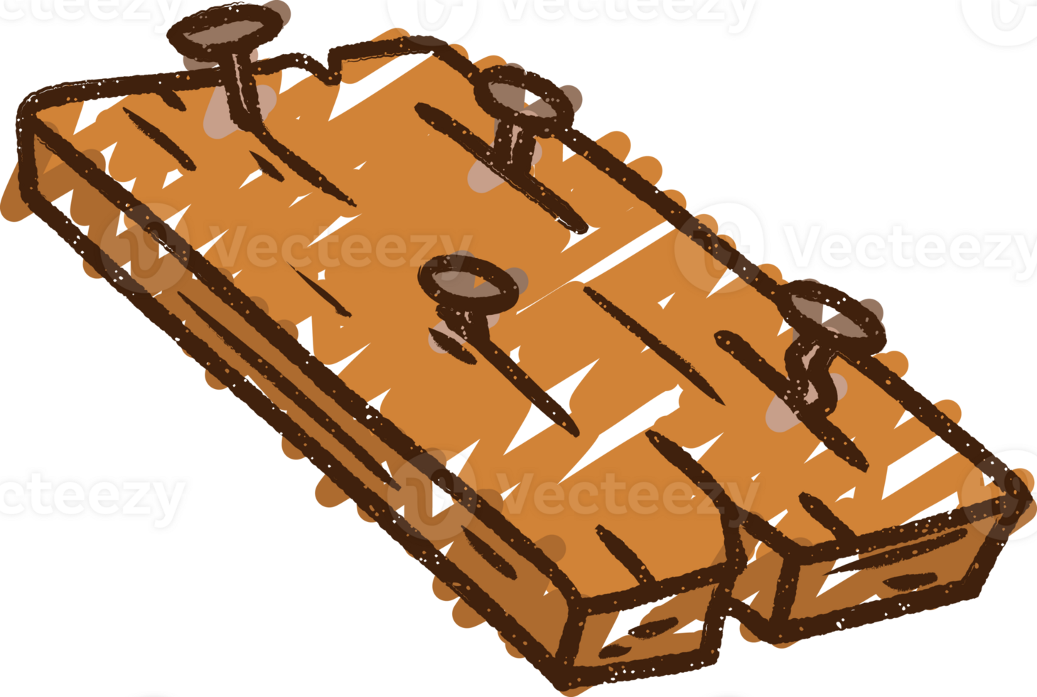 Old Plank Chalk Drawing png