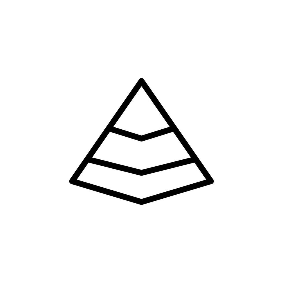 pyramid icon vector design template