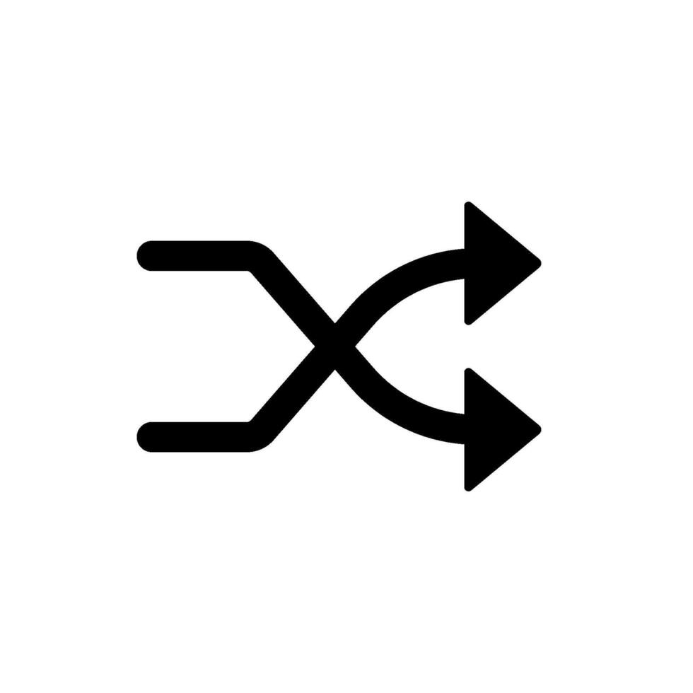 shuffle icon vector design template