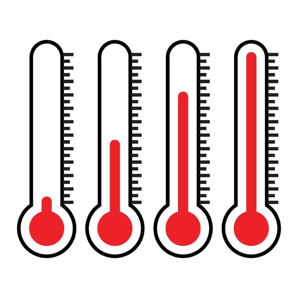 Thermometer Icon Vector Design Template