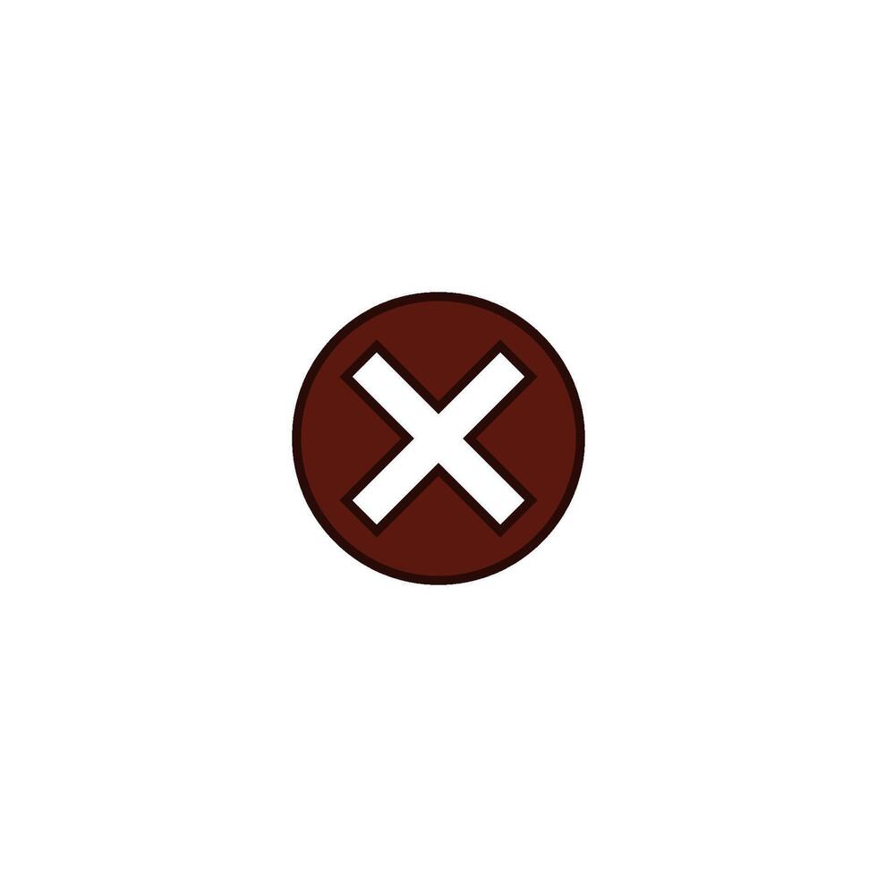 reject icon vector design templates