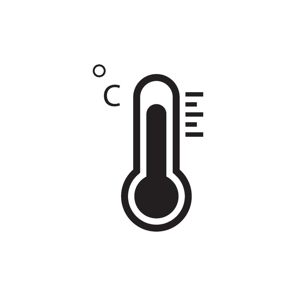 Thermometer Icon Vector Design Template