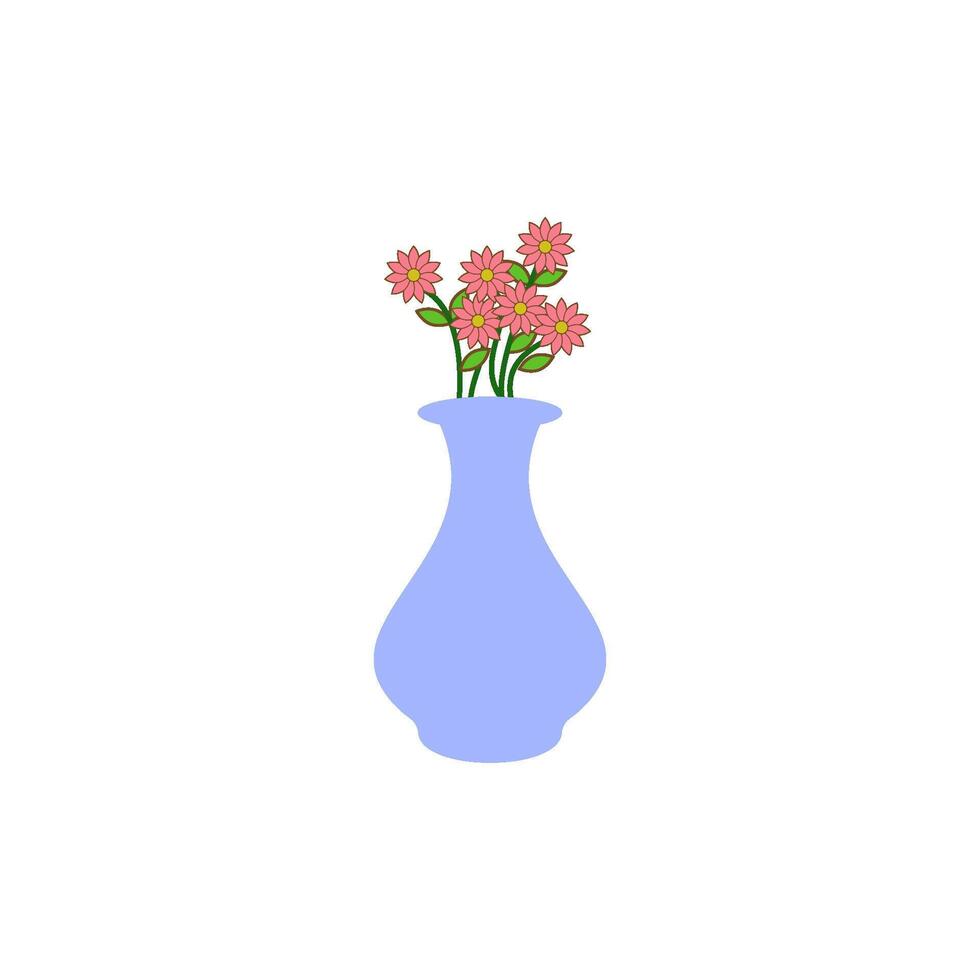 flower vase icon vector design templates