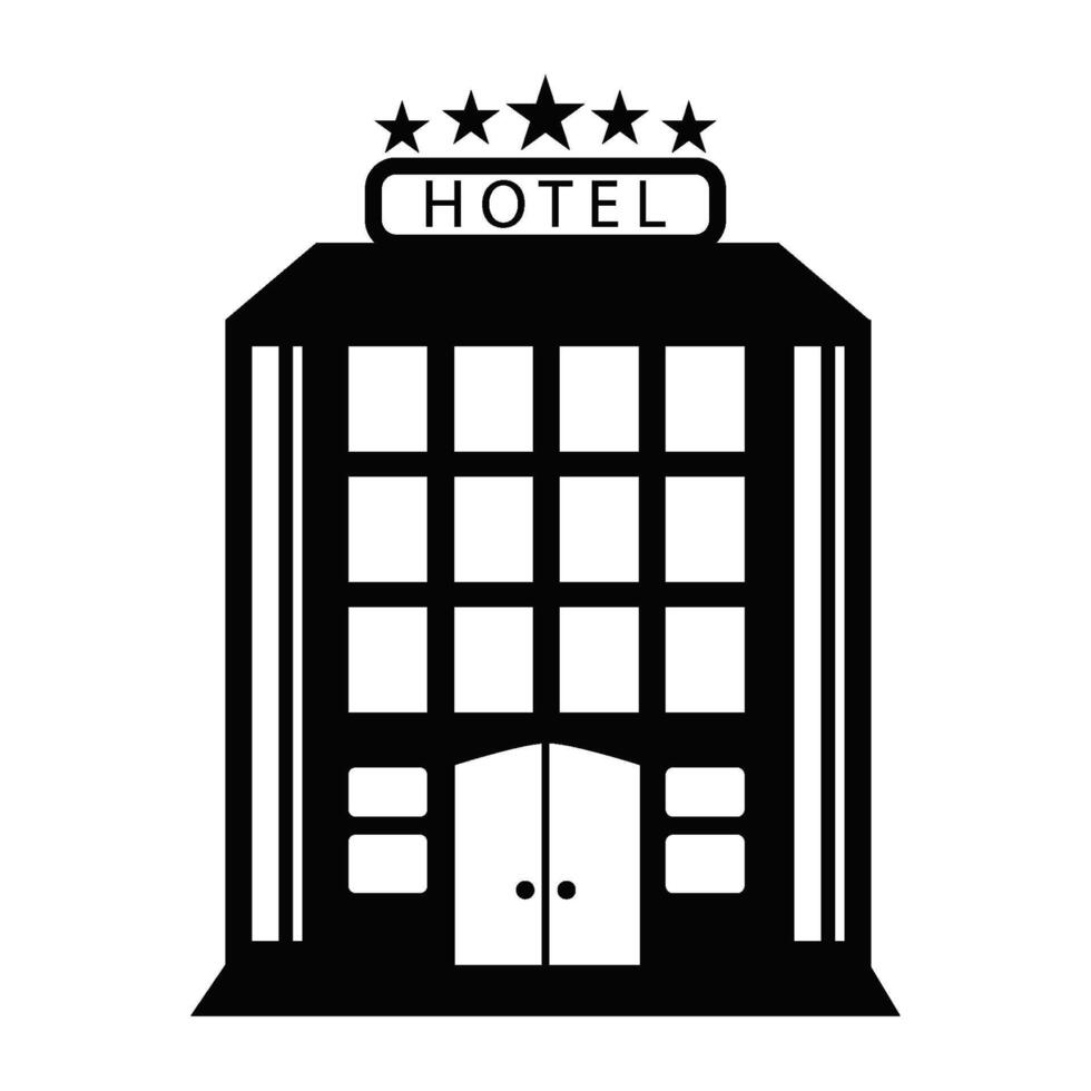Buildings hotel  icon vector design template