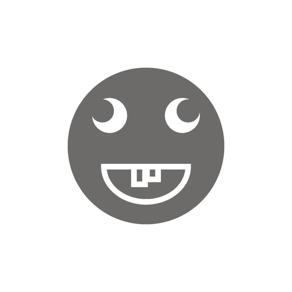 emoji stupid of smile icon vector design template