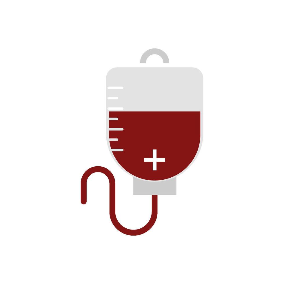 médico infundir sangre bolso icono vector diseño modelo