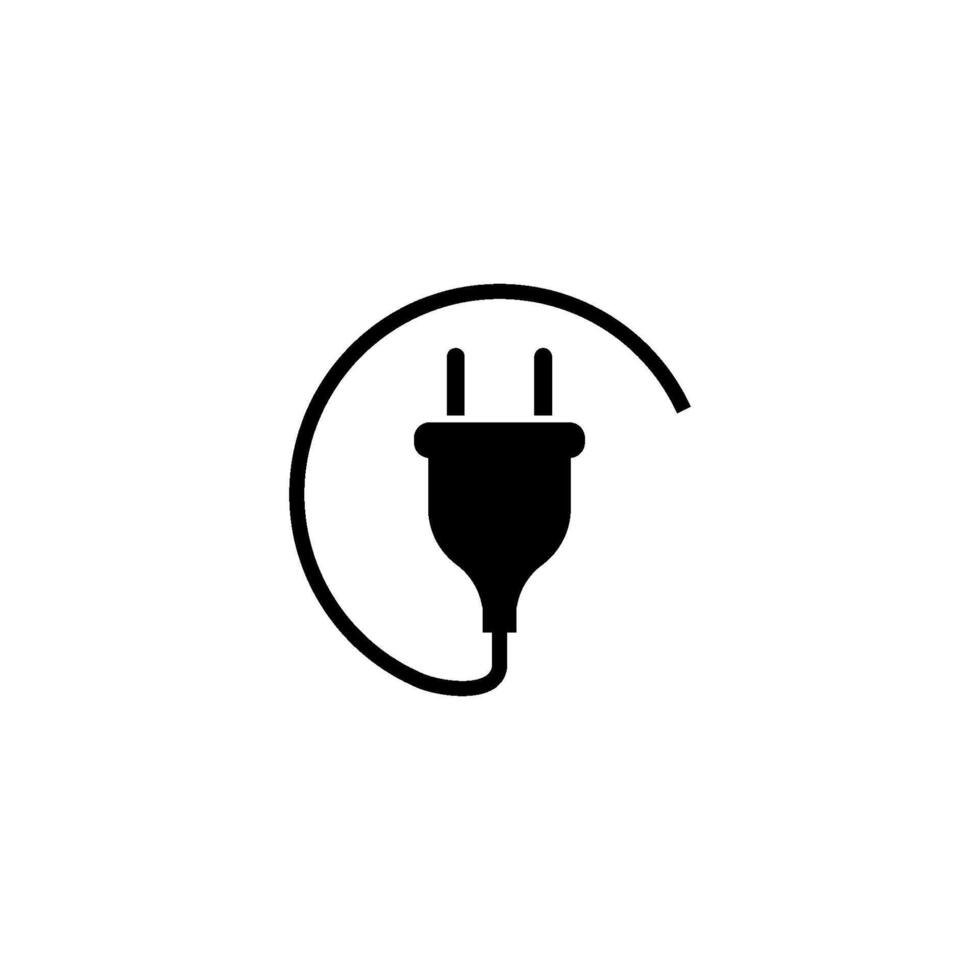 plug cable icon vector design template