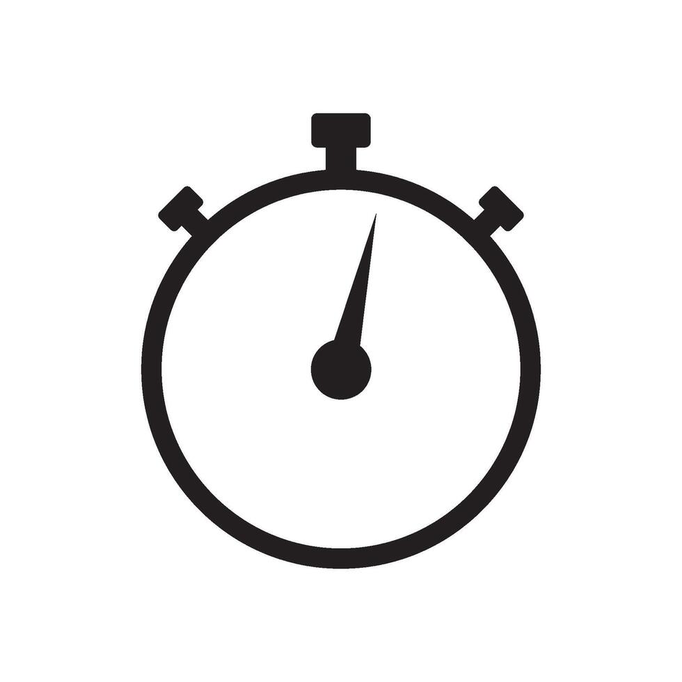 reloj detener icono vector diseño modelo