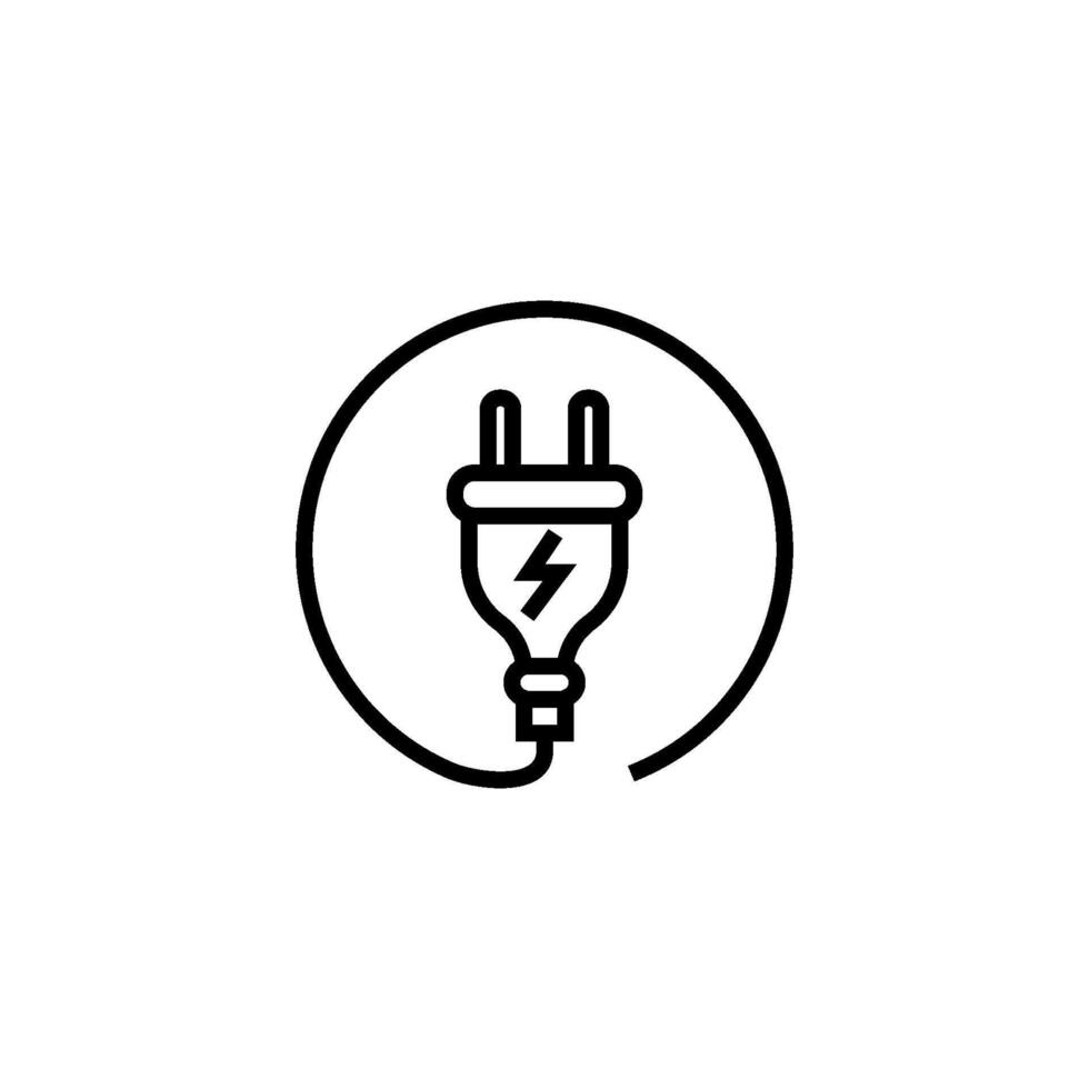 plug cable icon vector design template