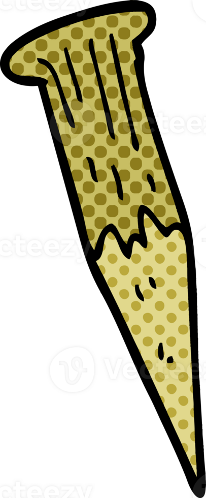 cartoon doodle wooden stake png
