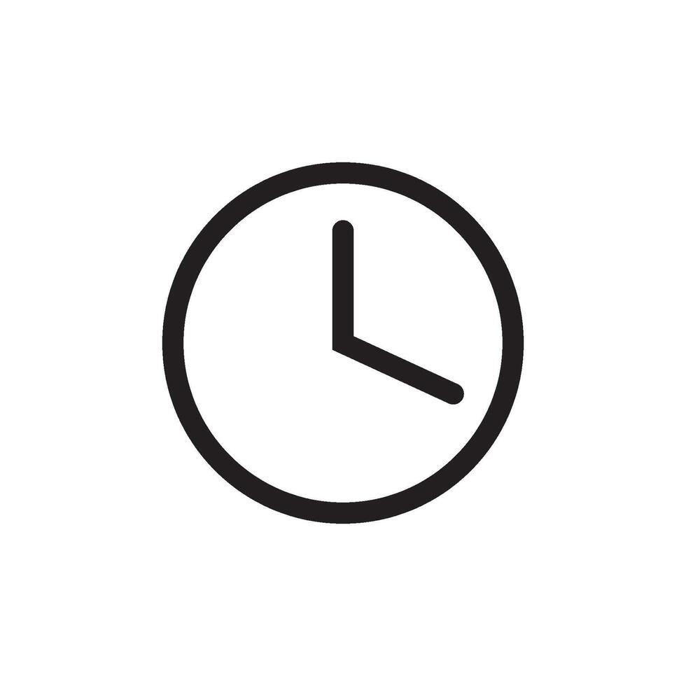 watch and clock time icon vector design template