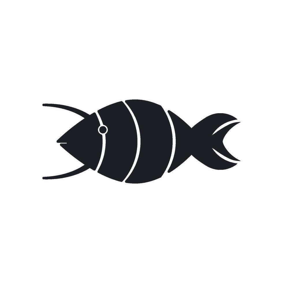 fish icon vector design template