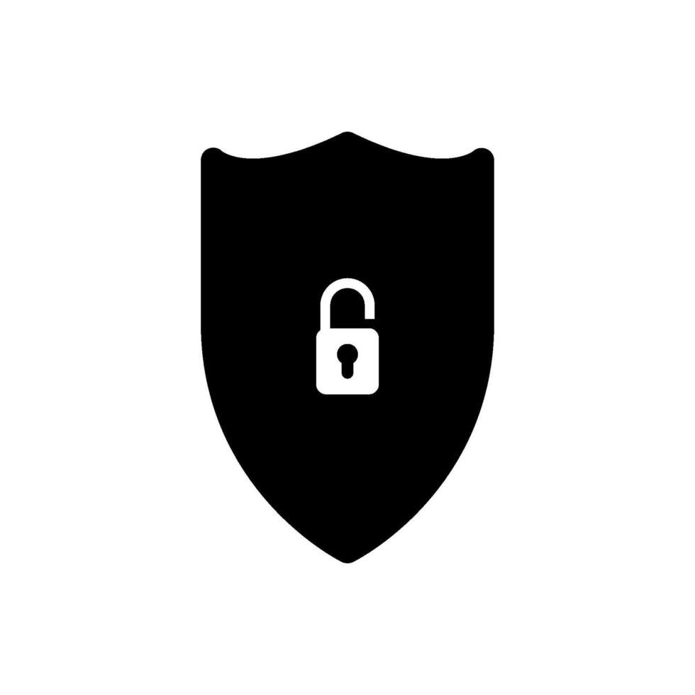 shield and lock Icon Vector Design Template