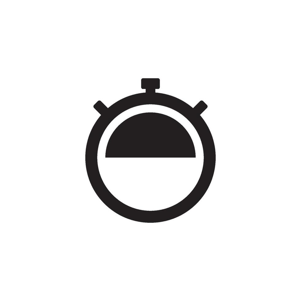 reloj detener icono vector diseño modelo