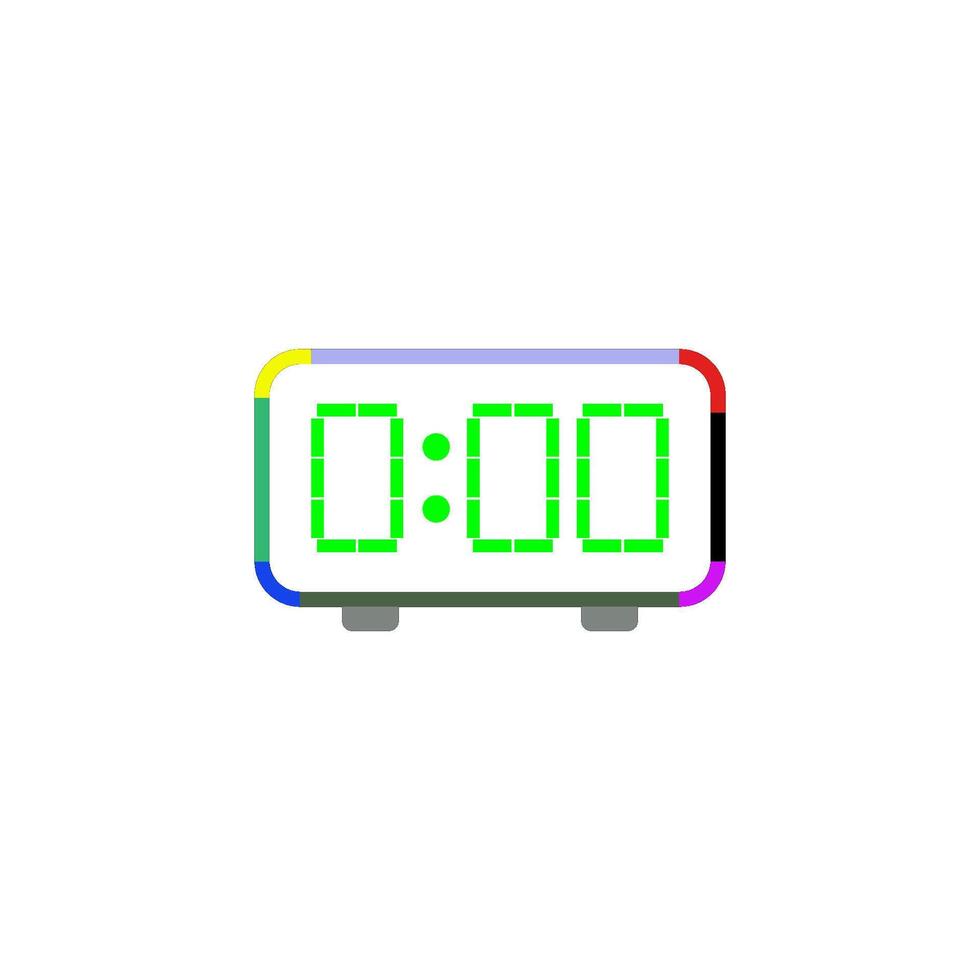 Digital Clock Icon vector design templates simple