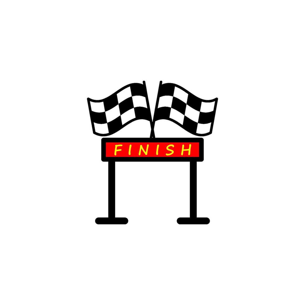 finish icon vector design templates simple